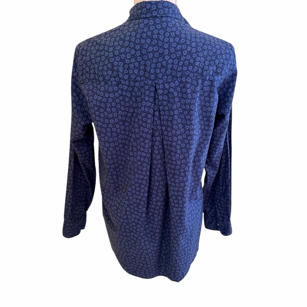 Grayson "Hero" Blue Floral Patterned Button-Up Shirt O2 - Picture 8 of 13